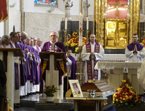 Nagovor nadškofa msgr. Stanislava Zoreta OFM pri maši zadušnici za pokojnega prelata Stanislava Zidarja